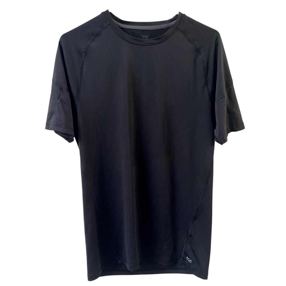 DSG Black DriFit T-Shirt Men’s Large Athletic Short Sleeve